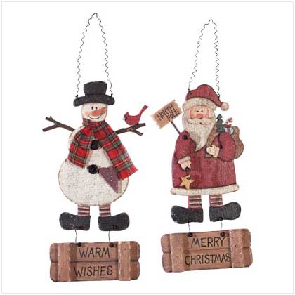 Santa sign saying 